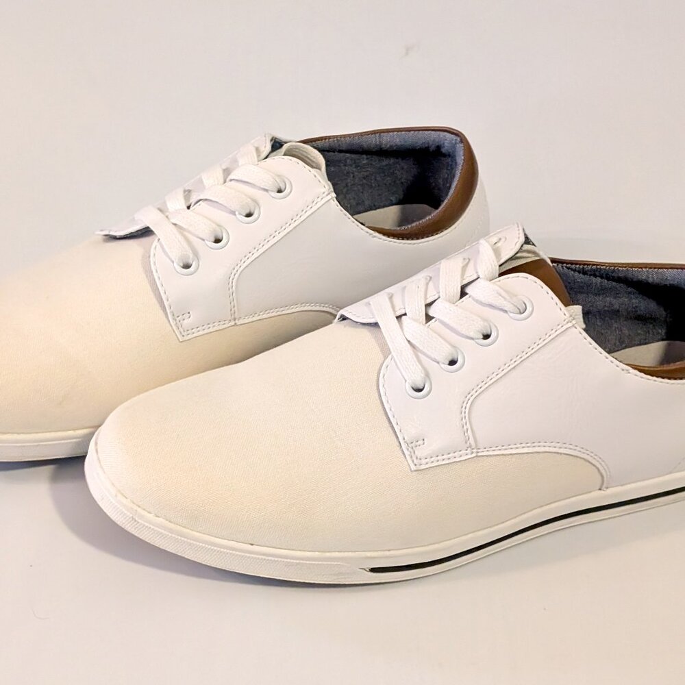Bruno Marc Men's Oxfords Sneakers-White, Size 8, New in Box - Picture 5 of 6